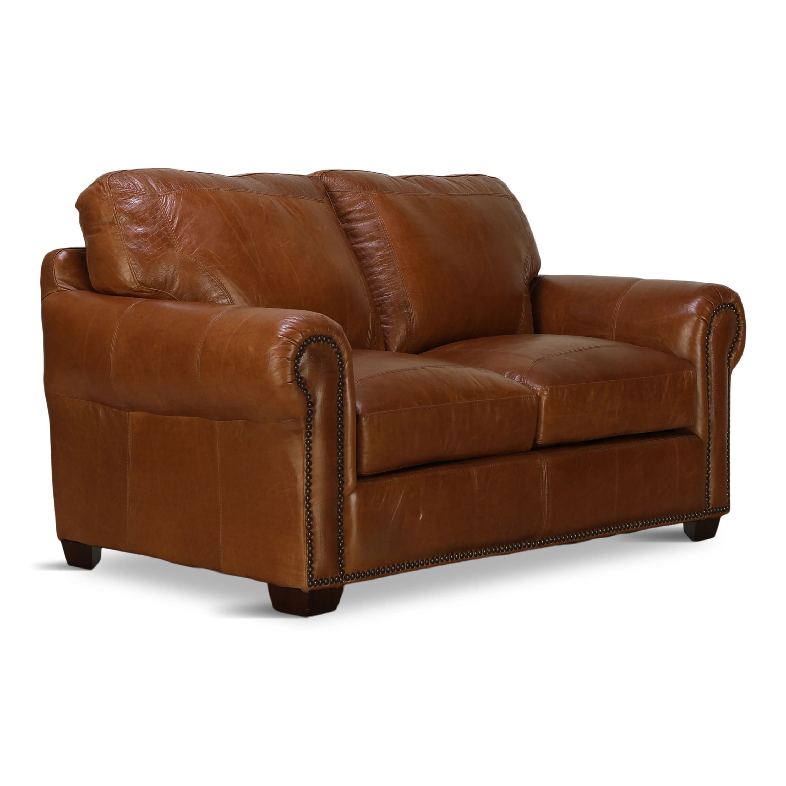 Park Avenue Leather Loveseat - Image 4