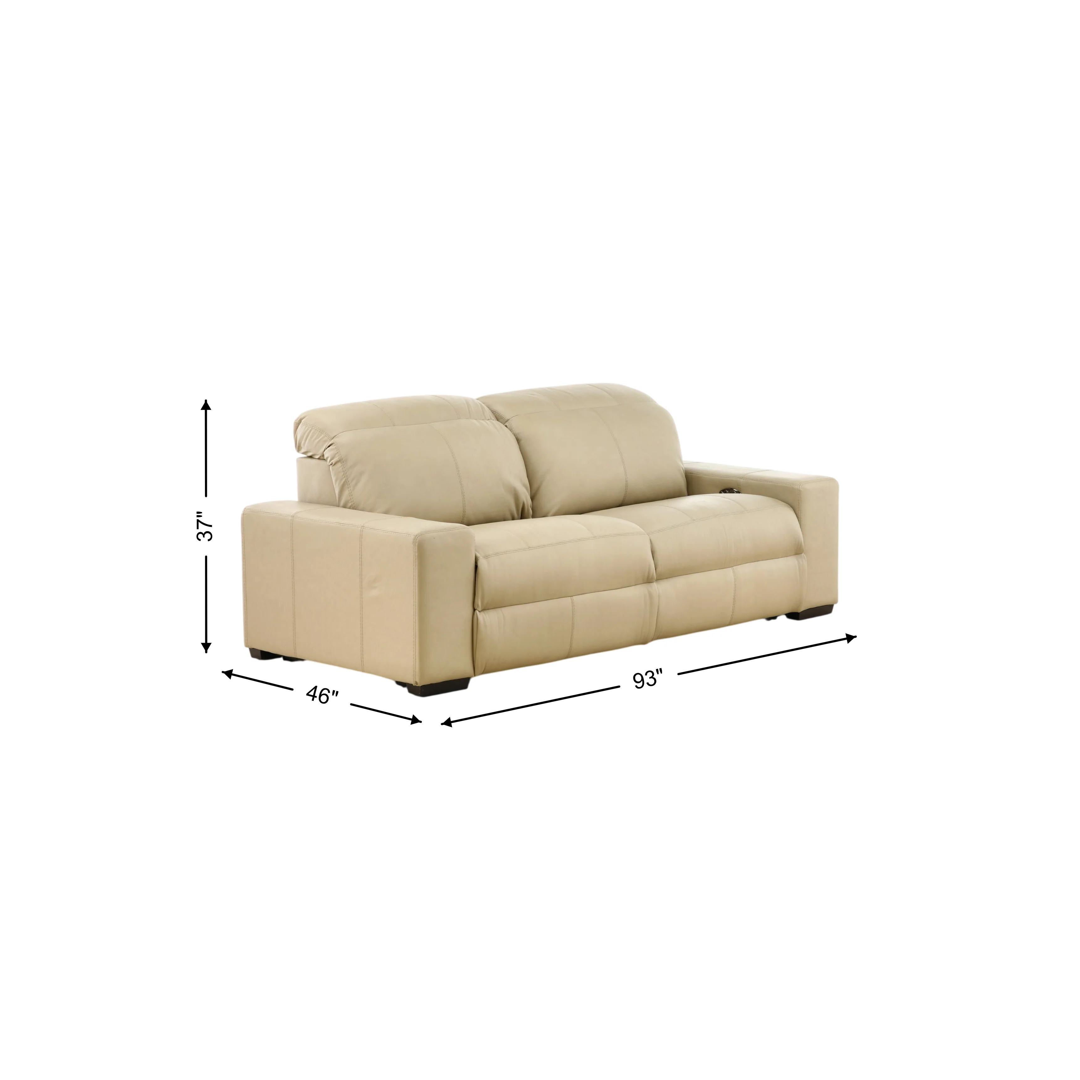 Evren Leather Power Reclining Sofa - Image 15