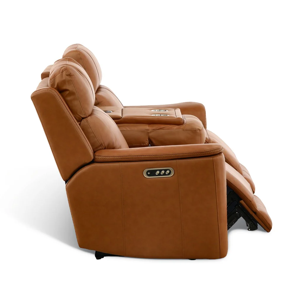 Samarah Power Reclining Leather Sofa - Image 12
