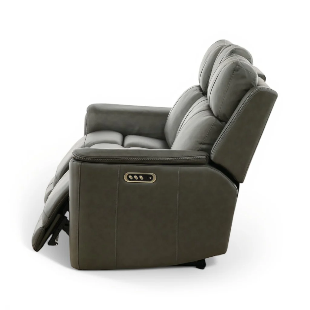 Samarah Power Reclining Leather Sofa - Image 35