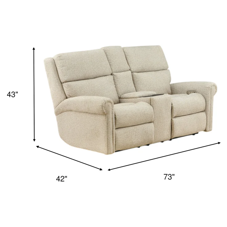 Flexsteel Jetsyn Power Reclining Console Loveseat - Image 3