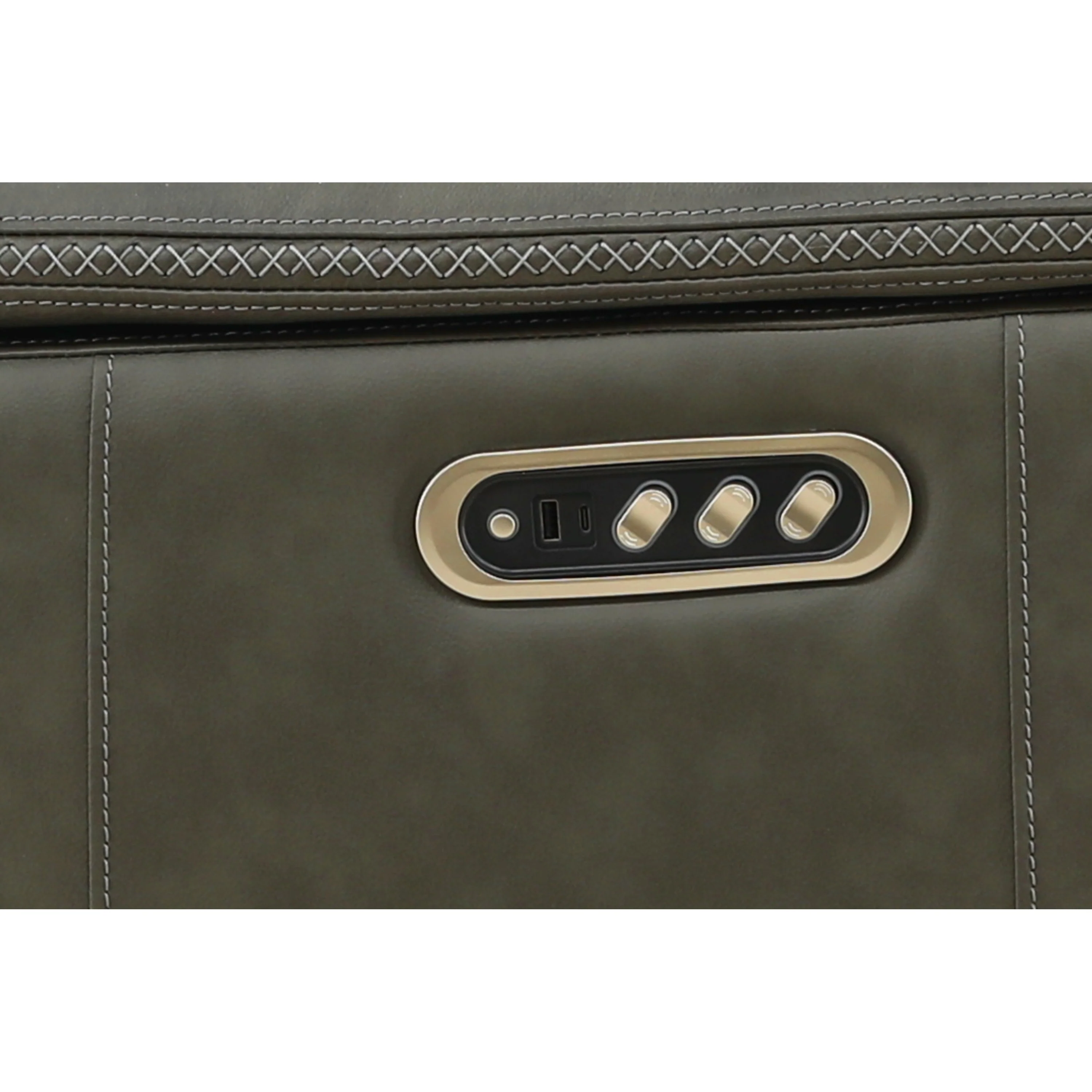 Samarah Power Leather Reclining Console Loveseat - Image 13