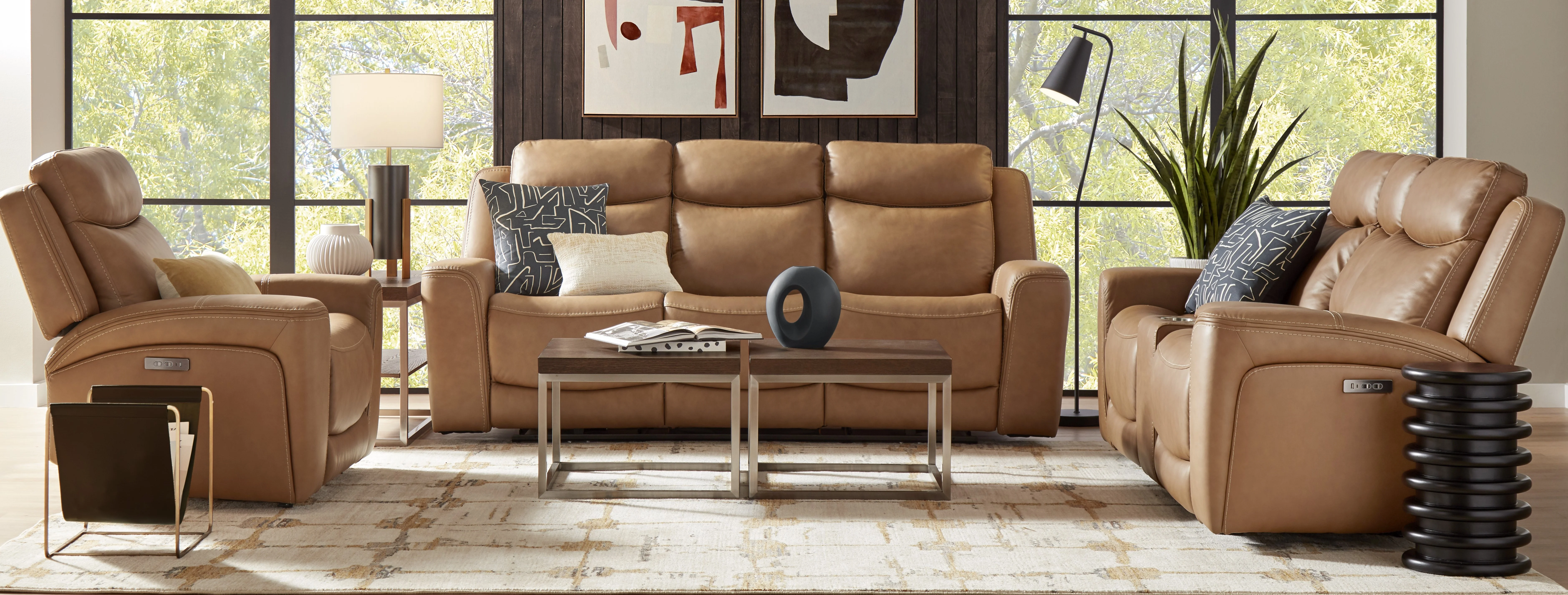 Davidson Power Reclining Leather Sofa - Image 2
