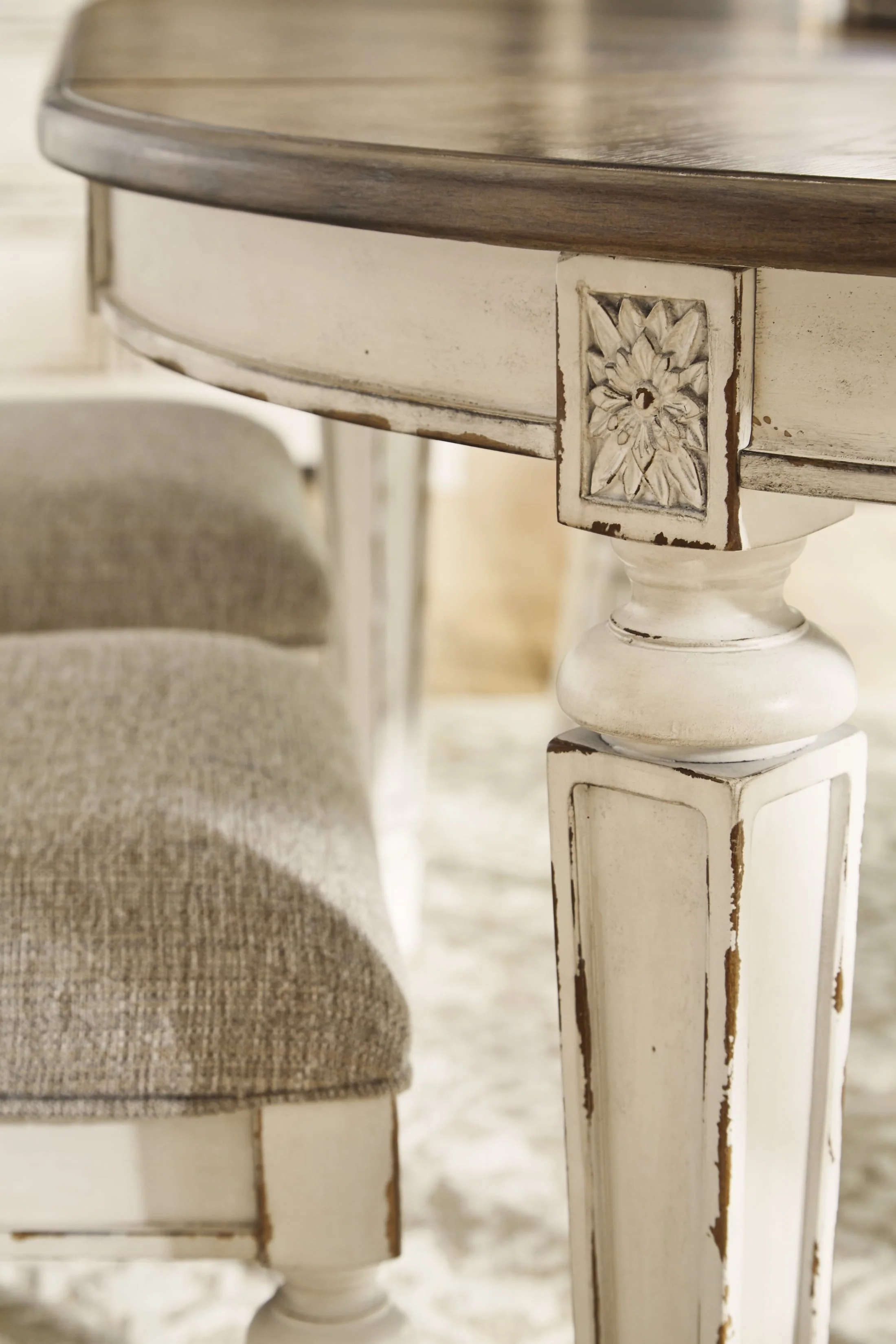 Realyn Round Dining Extension Table - Image 5