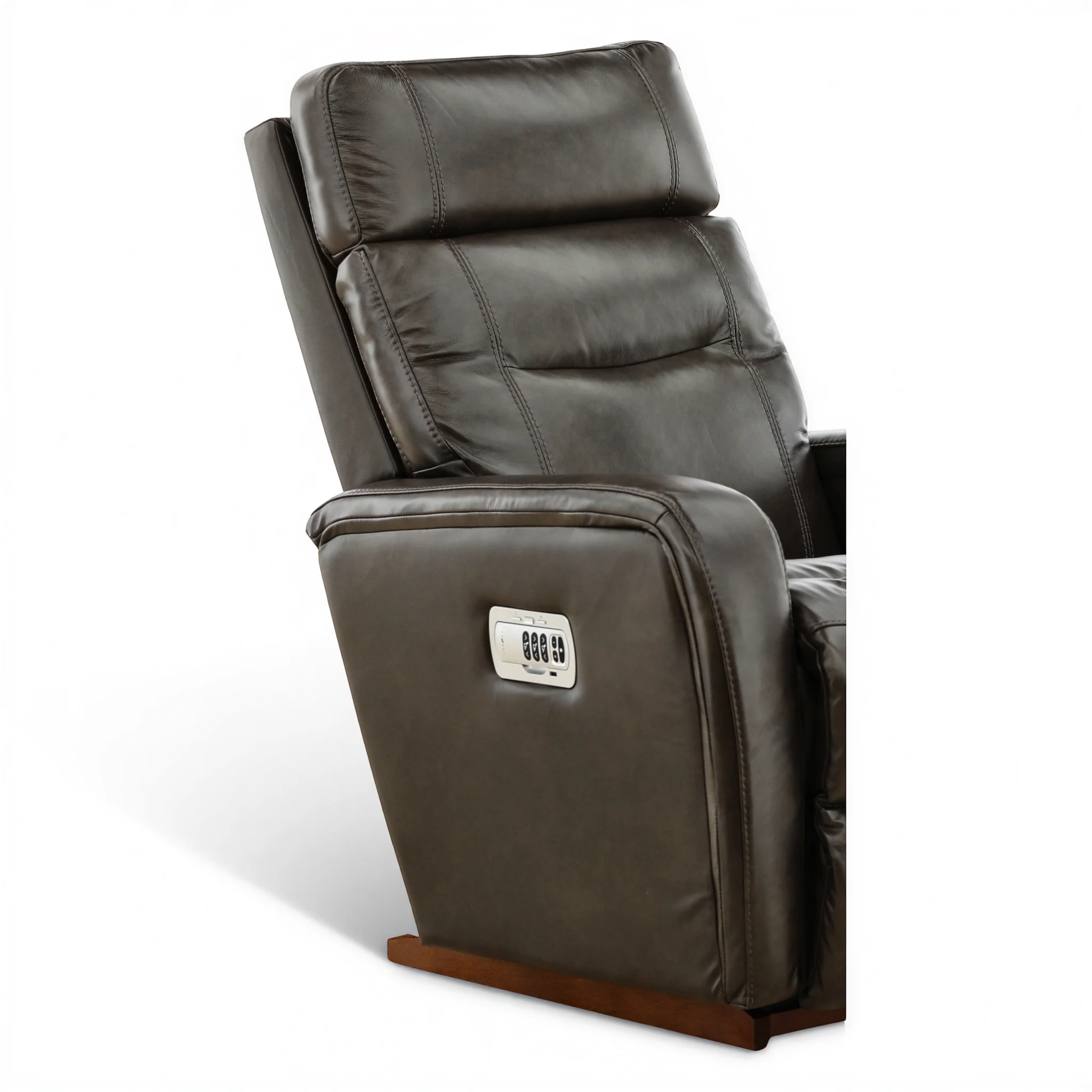 La-Z-Boy Baron Leather Power Rocker Recliner with Power Headrest - Image 14