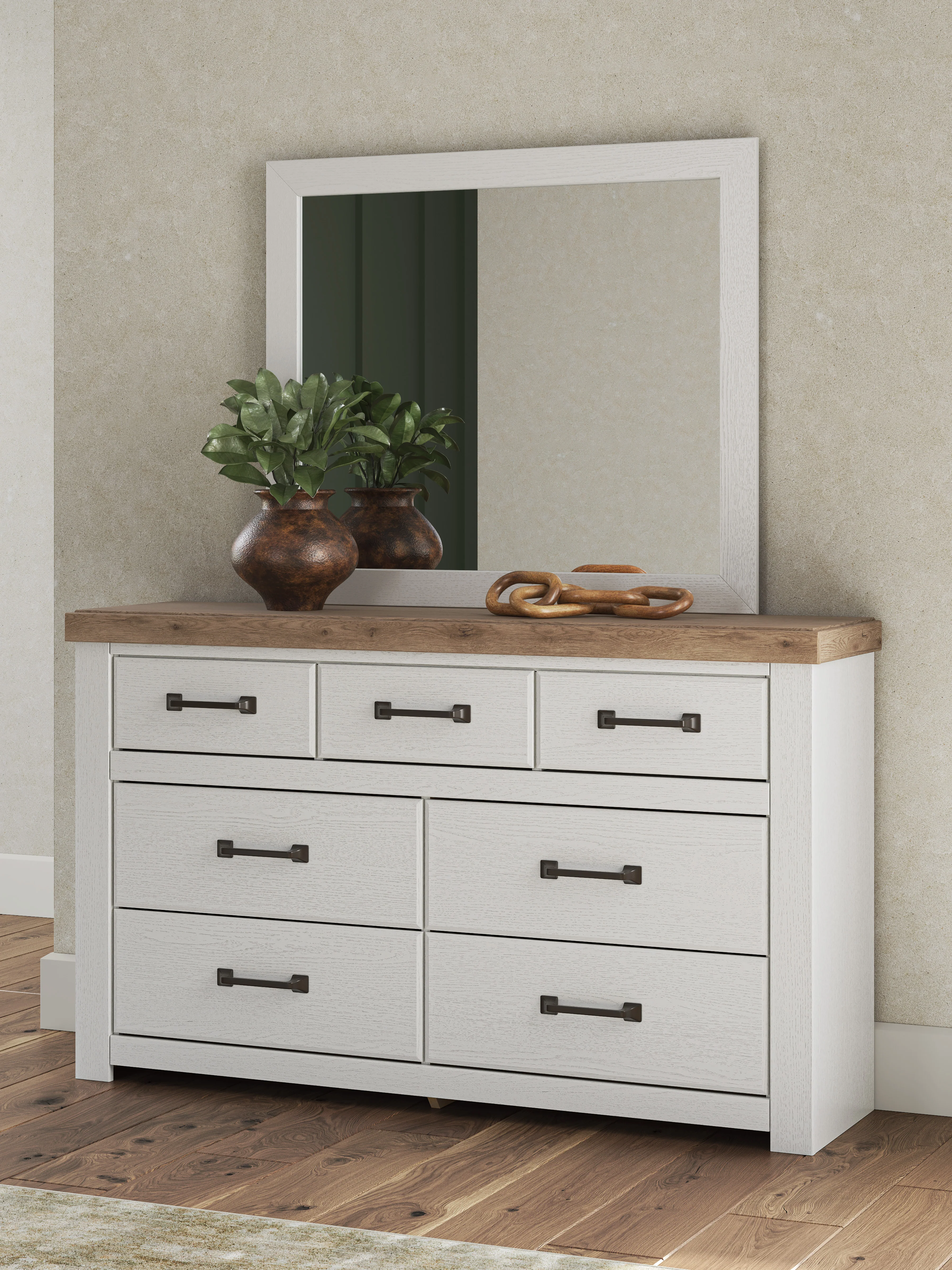 Ashley Savonport Dresser and Mirror - Image 2