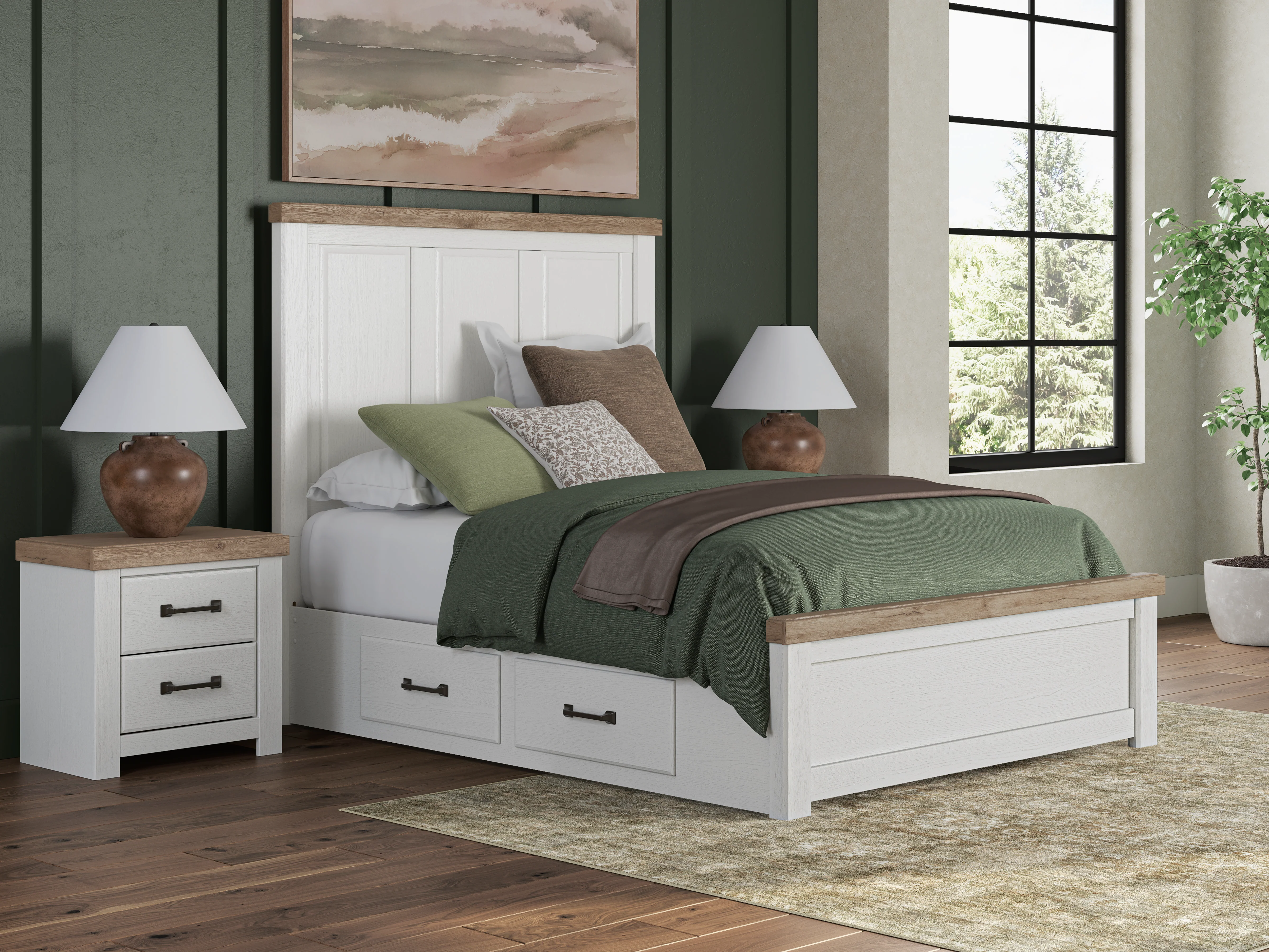 Ashley Savonport Panel Bed with Side Storage - Image 4