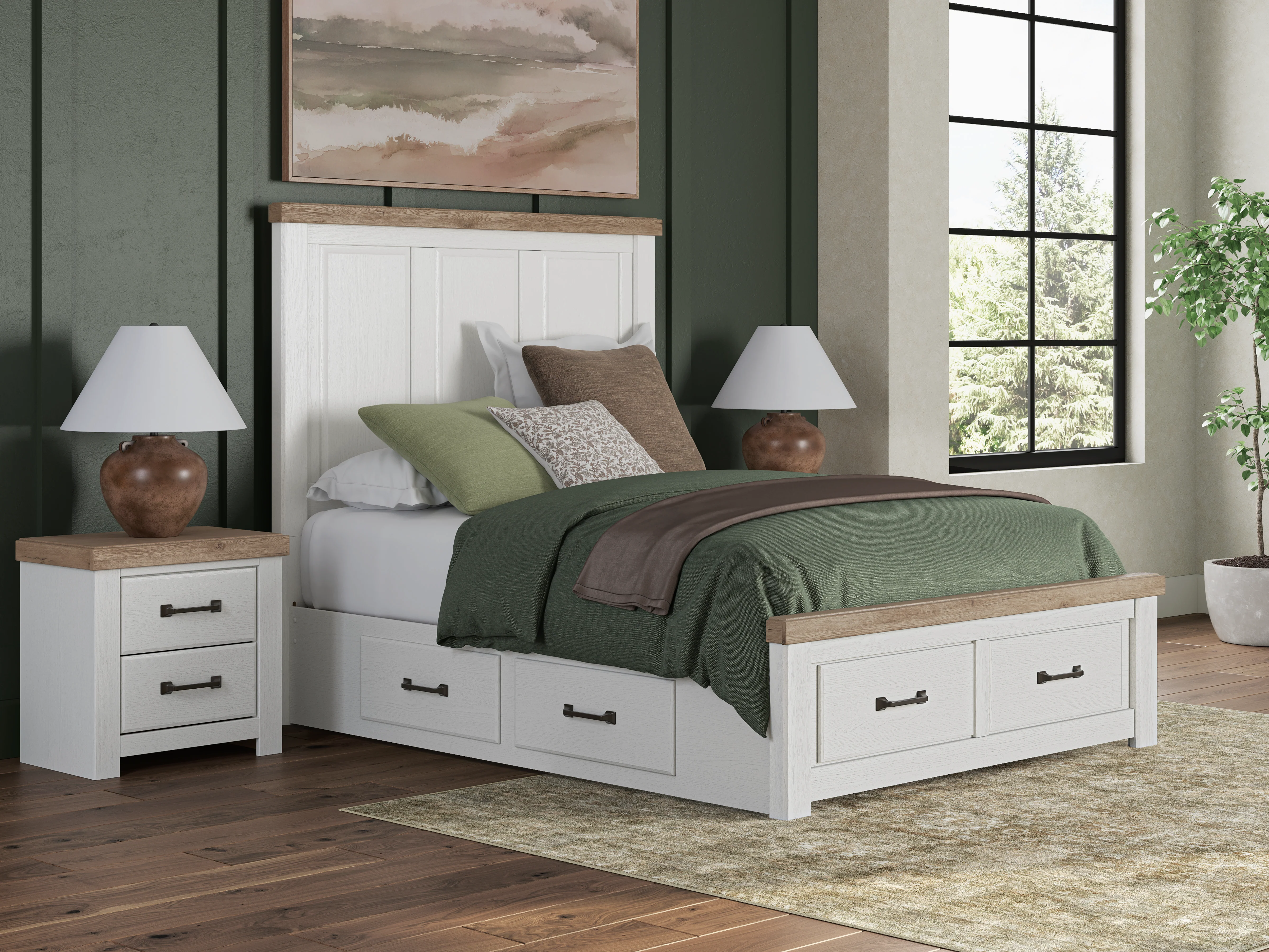 Ashley Savonport Panel Triple Storage Bed - Image 4
