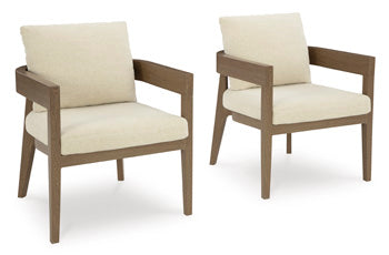 Ashley Serene Bay Outdoor Patio Dining Arm Chair (Set of 2) - Image 3
