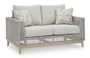 Seton Creek Outdoor Loveseat with Cushion - Image 3