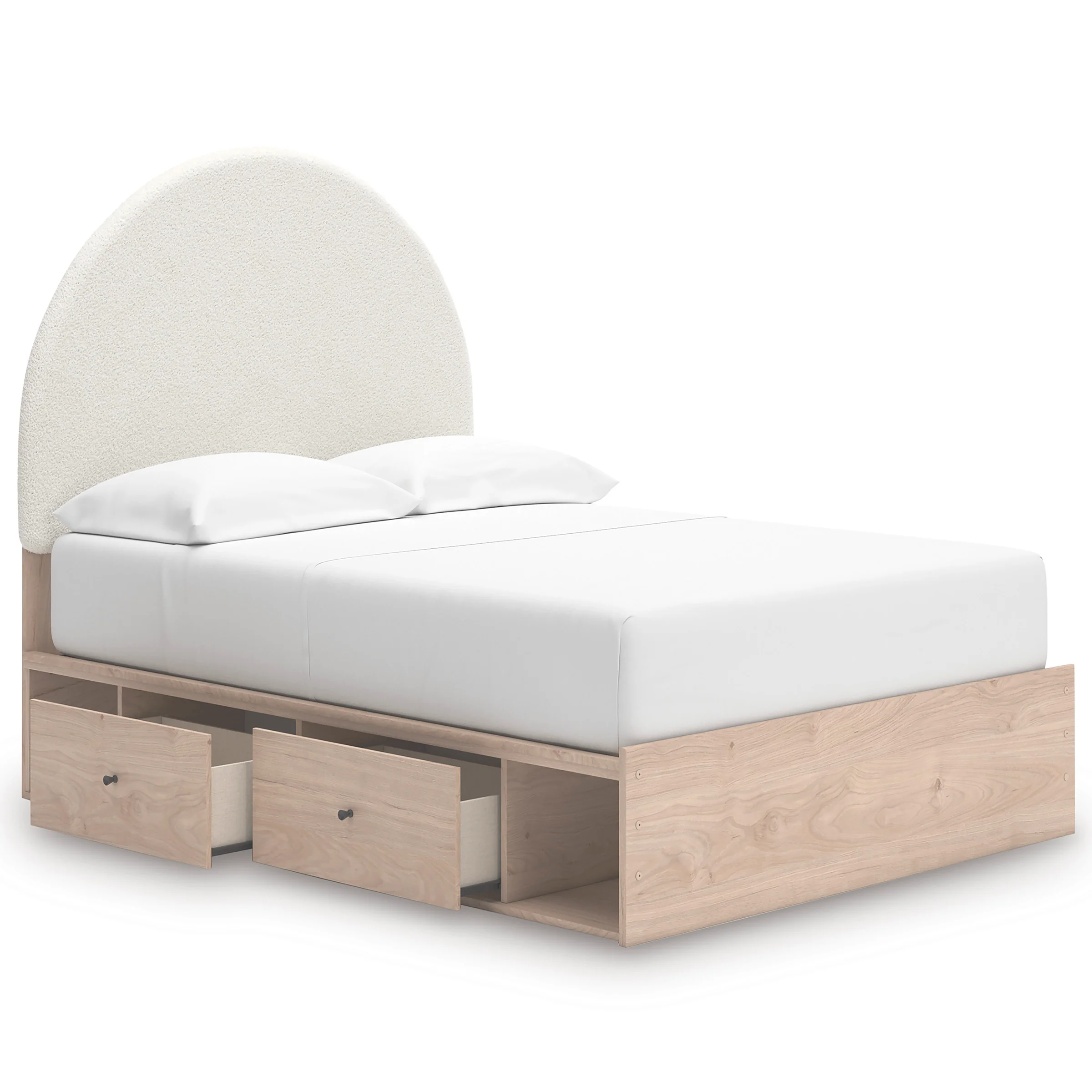 Shapella Upholstered Panel Bed with Double Storage - Image 2