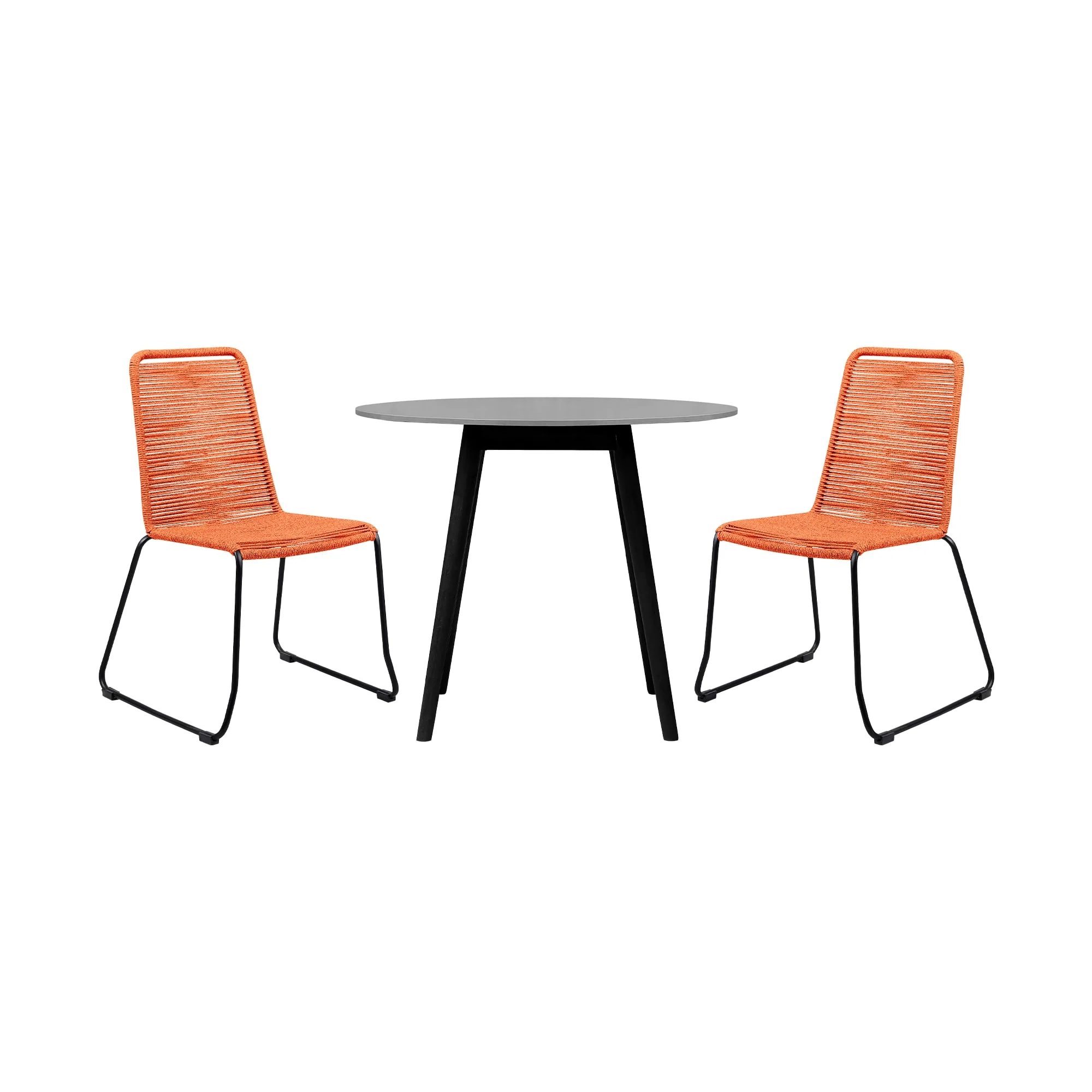 Sydney and Shasta 3 Piece Outdoor Patio 36" Dining Set - Image 4