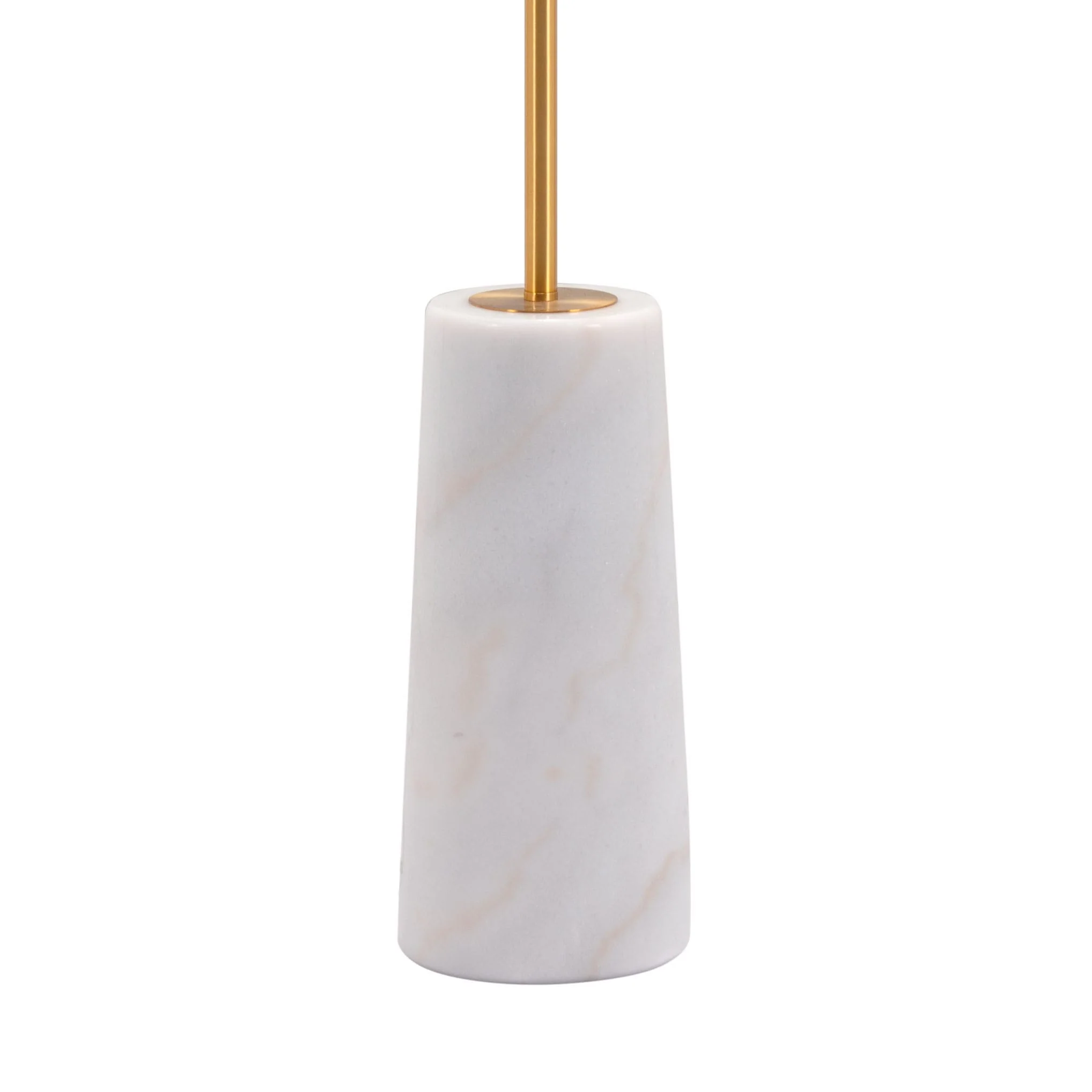 Titan Floor Lamp White & Brass - Image 8