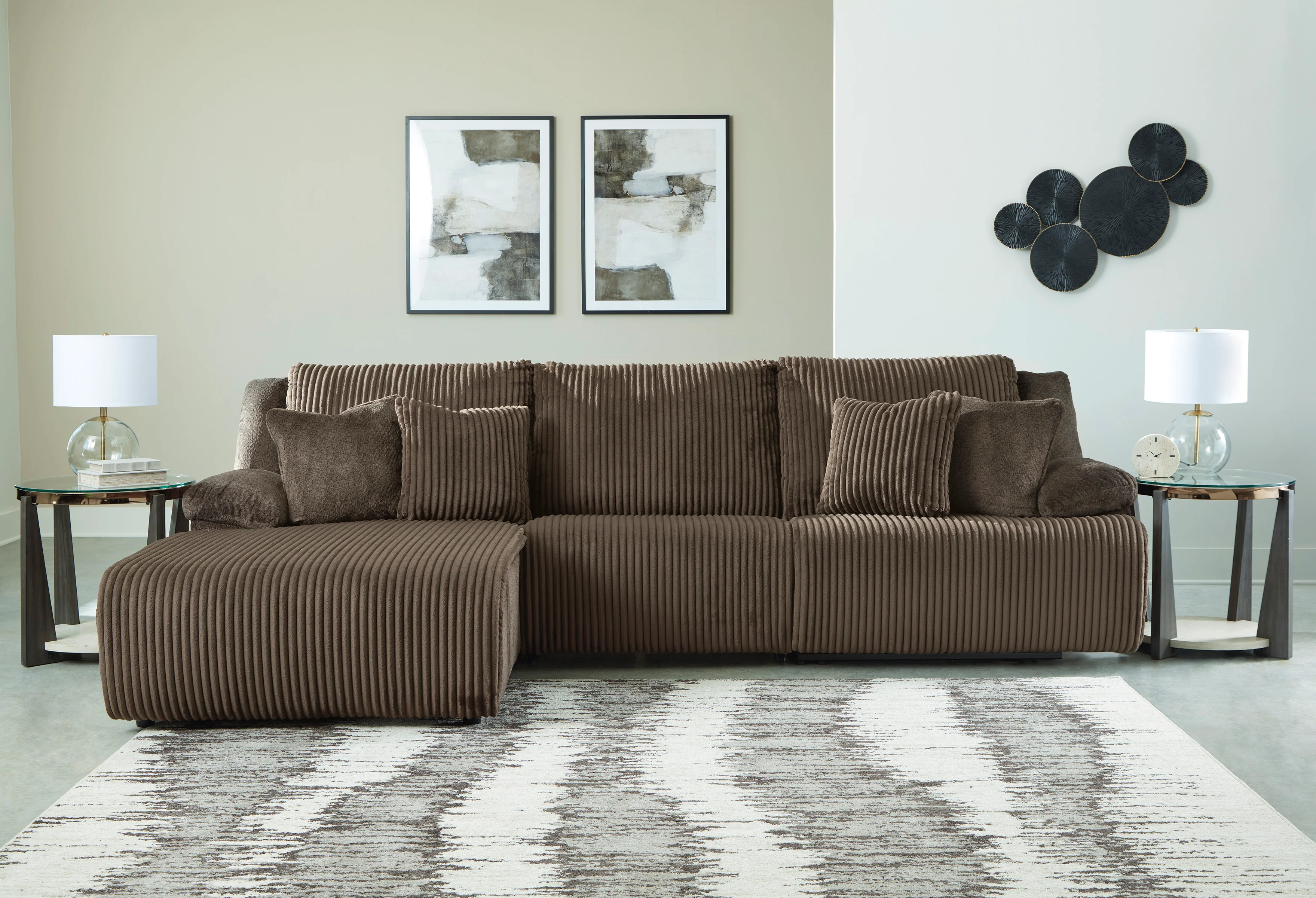 Ashley Top Tier 3-Piece Reclining Sectional Sofa Chaise - Image 5