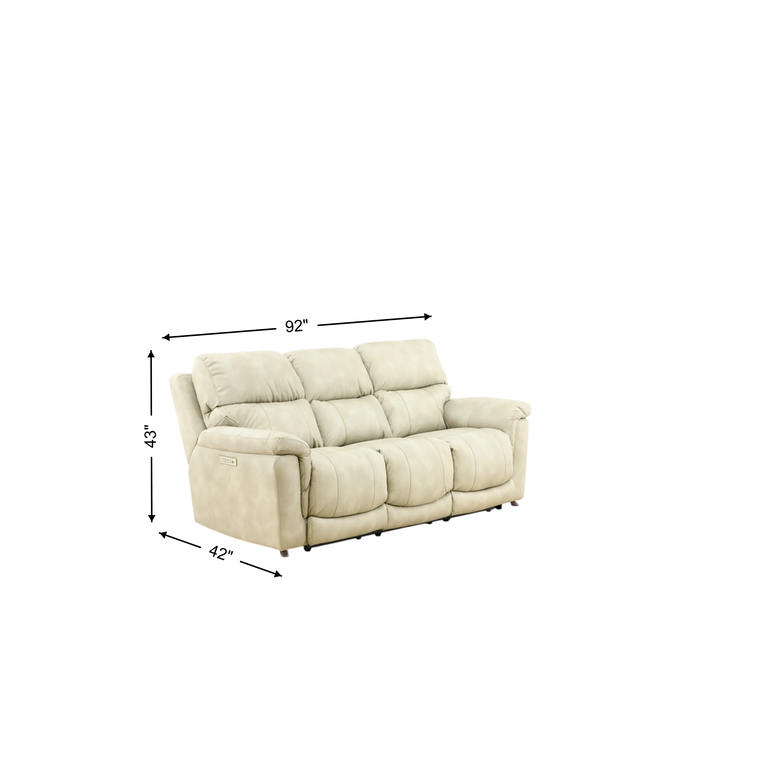 Gale Triple Power Sofa - Image 2