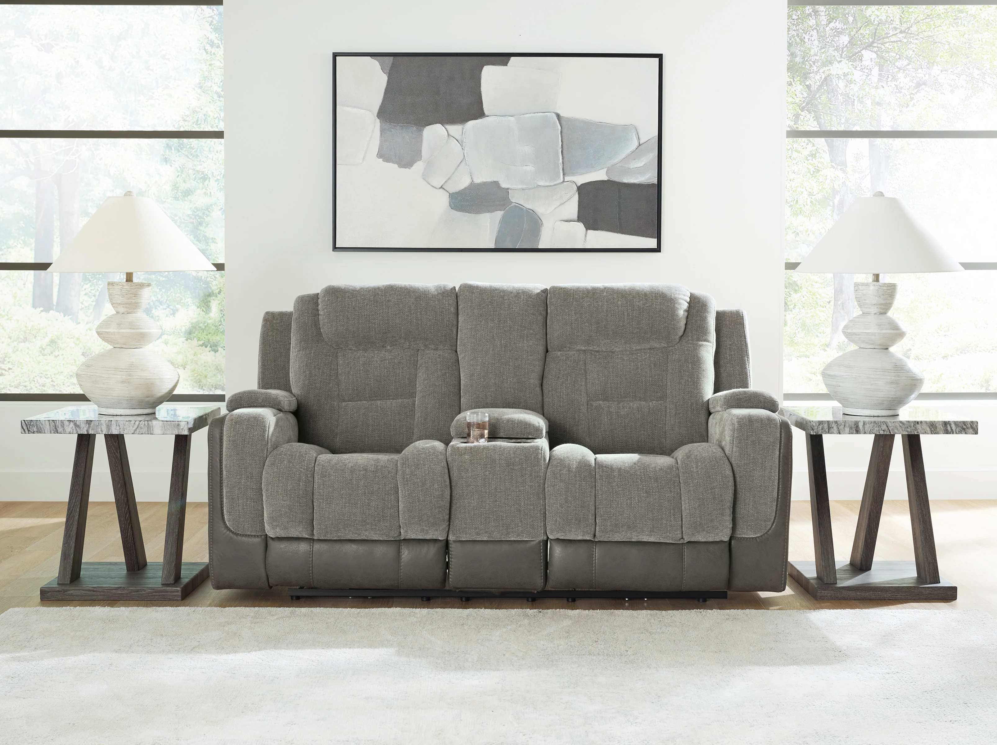 Ashley Ultimax Dual Power Reclining Loveseat with Console - Image 14