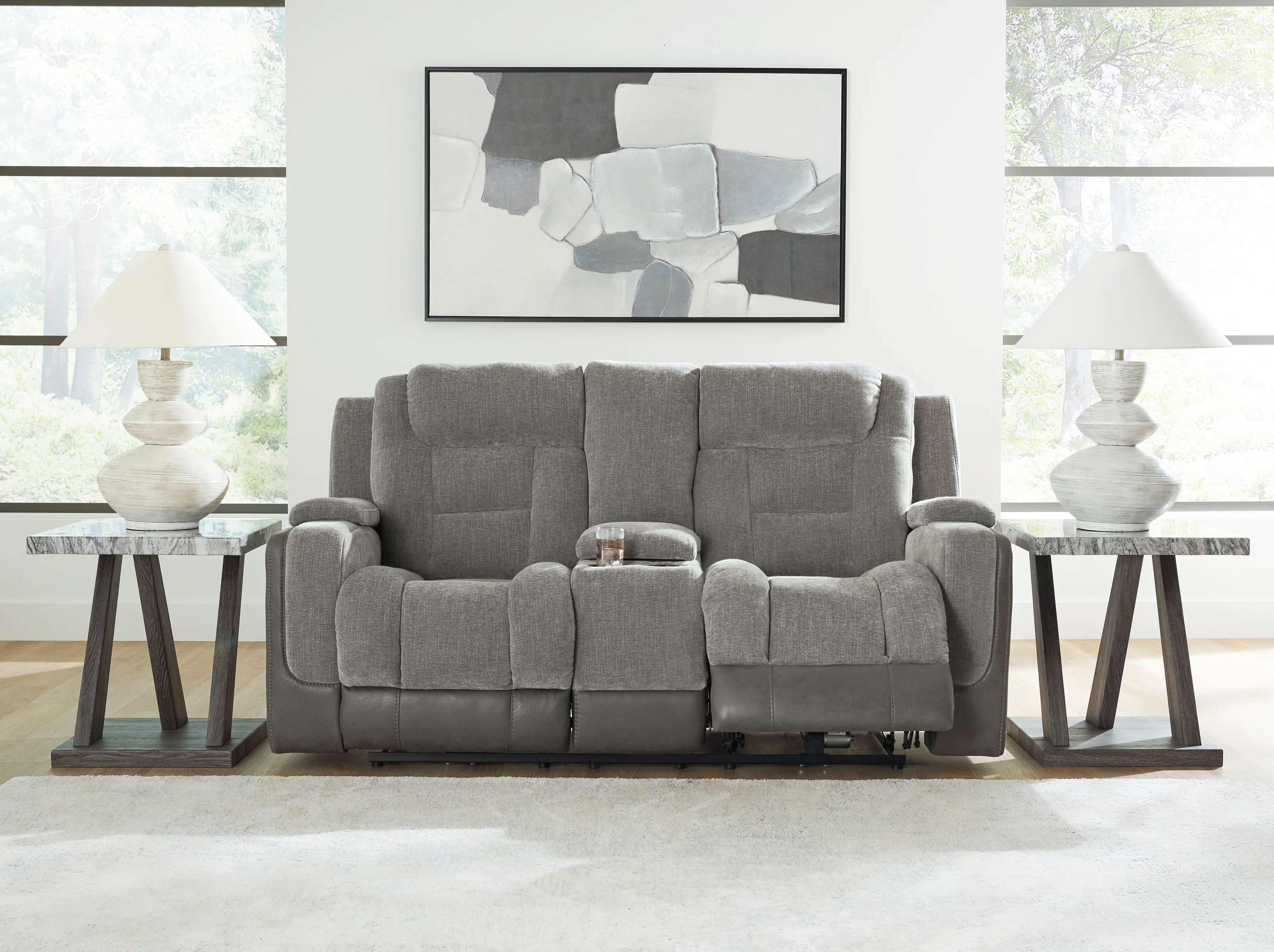 Ashley Ultimax Dual Power Reclining Loveseat with Console - Image 16