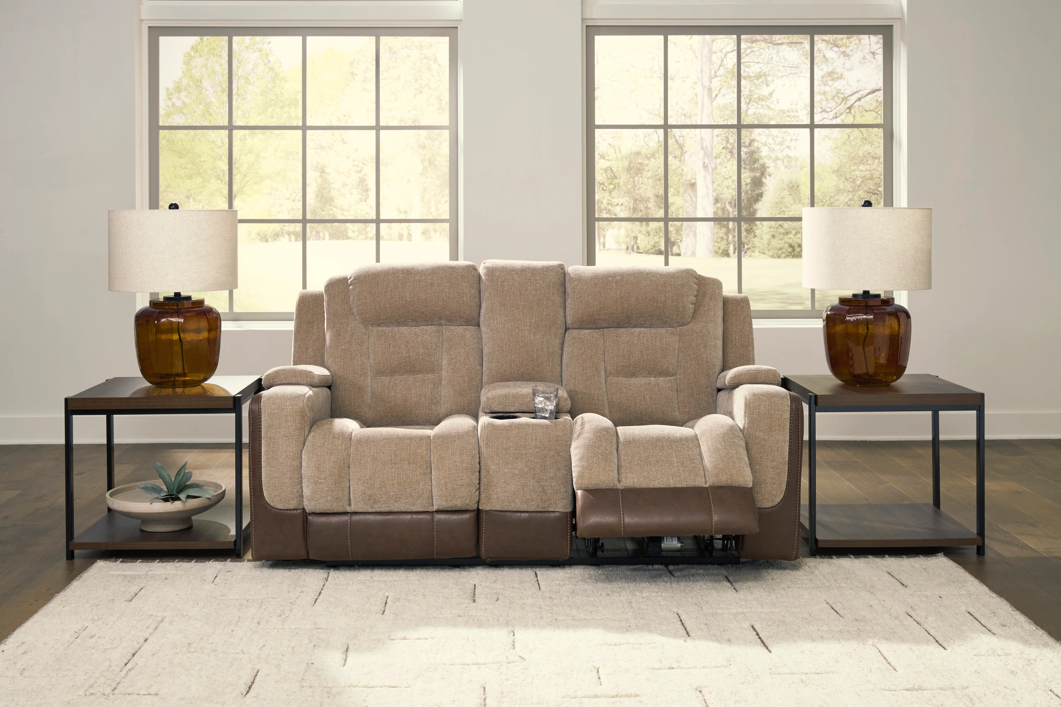 Ashley Ultimax Dual Power Reclining Loveseat with Console - Image 2