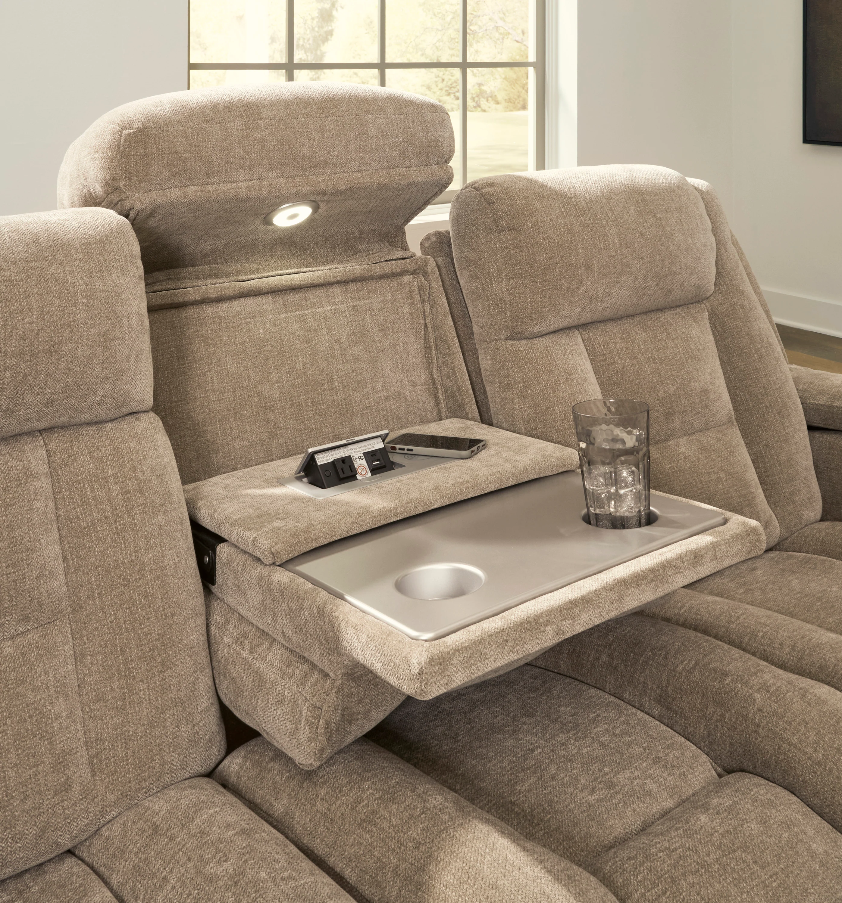 Ashley Ultimax Dual Power Reclining Sofa - Image 7
