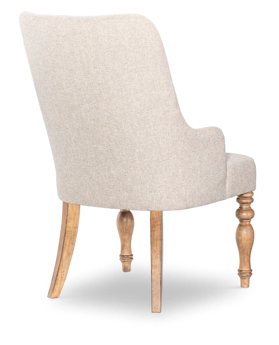 Vintage Market Upholstered Dining Arm Chair - Image 2