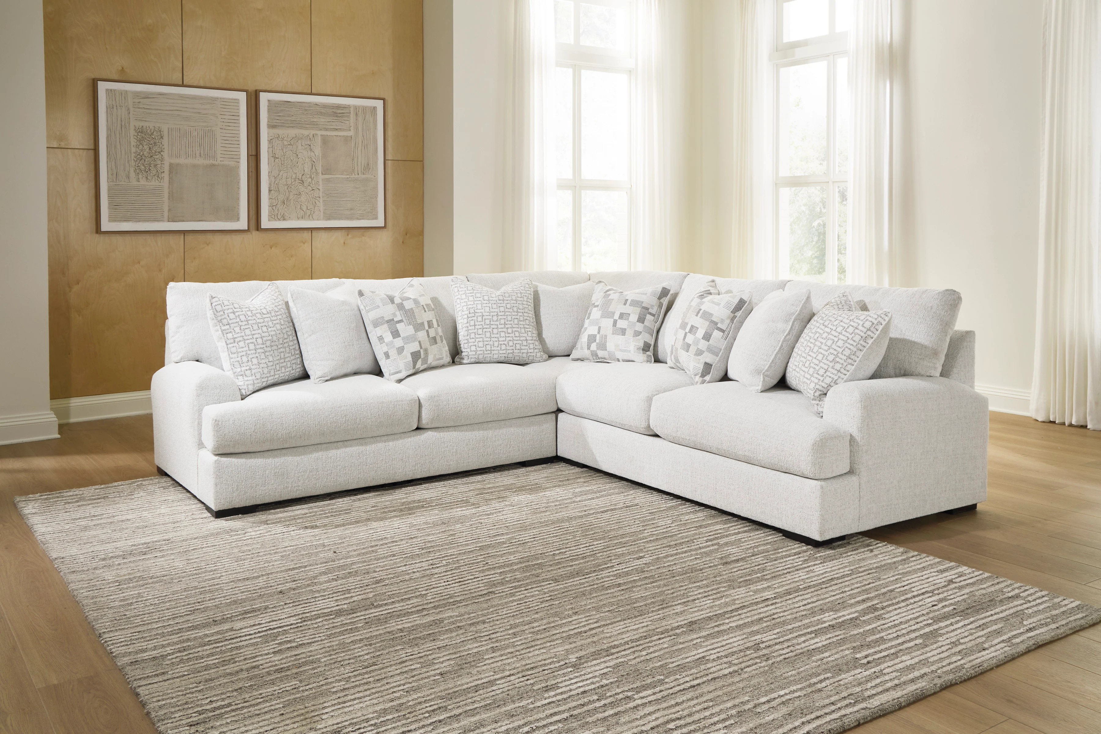Ashley Wynncroft Manor 3-Piece Next-Gen Nuvella™ Performance Fabric Sectional - Image 2